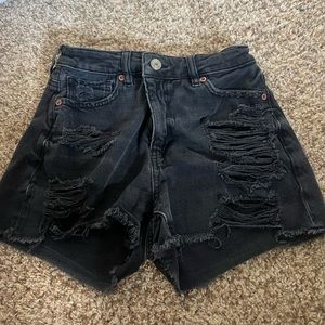black american eagle shorts size 0